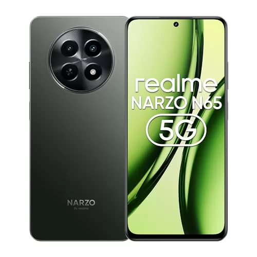 realme NARZO N65 5G, Deep Green, 4GB RAM, 128GB Storage, 50MP AI Camera