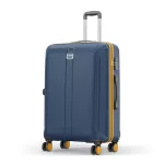 Safari thorium neo 8 wheels 77cm check-in polycarbonate trolley bag, graphite blue