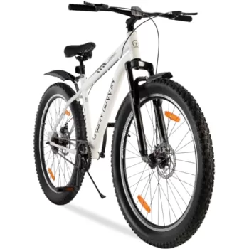 Urban Terrain Bolt Steel MTB 27.5" Single Speed Cycle, White