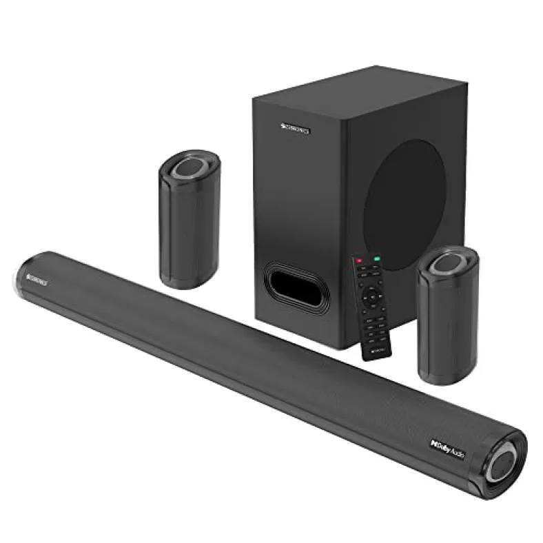 Zebronics zeb-juke bar 9500ws pro dolby 5. 1 soundbar, 525w, black