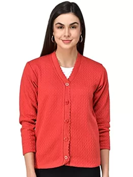 eKools Women's Winterwear Woolen V-Neck Sweaters (Honey24-Gajri, 2XL)