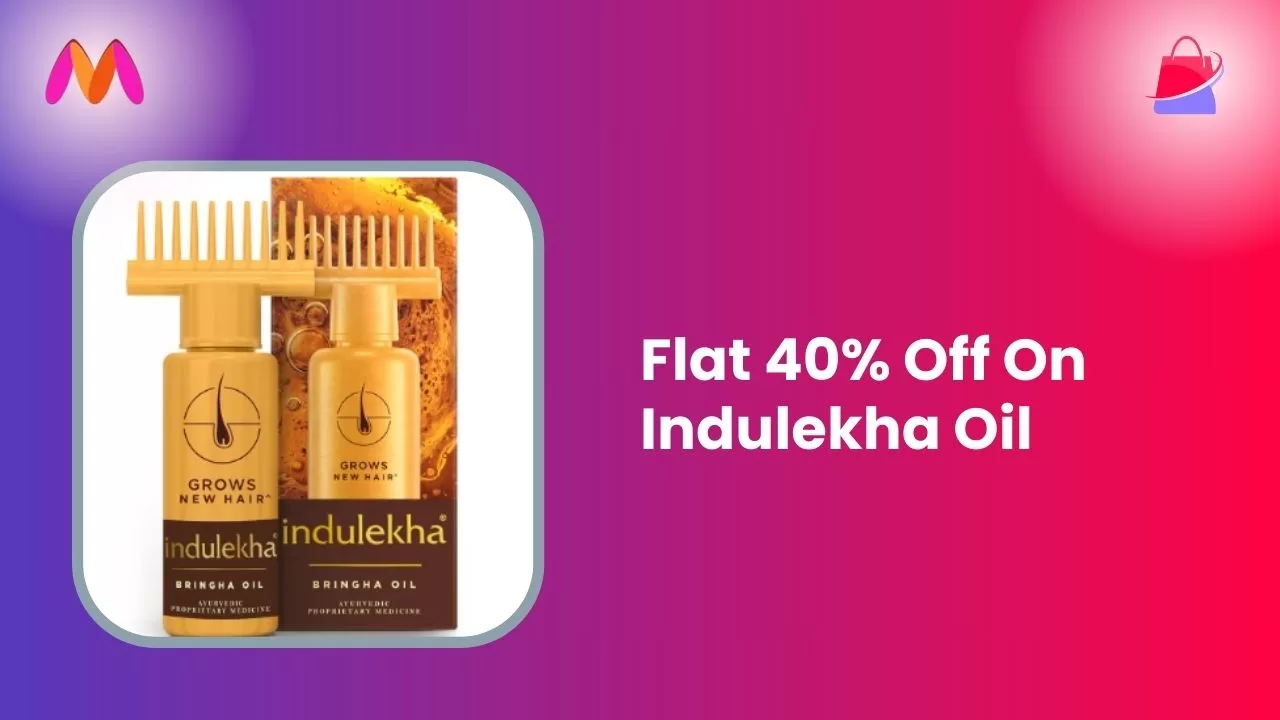 Flat 40% Off On Indulekha Oil