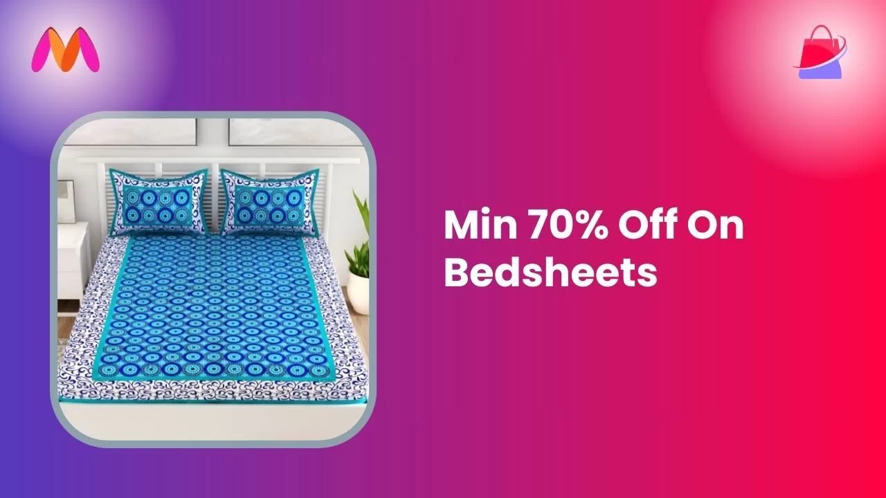 Min 70% Off On Bedsheets