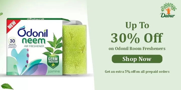 Up to 30% Off Odonil Room Fresheners + Extra 5% on Prepaid Orders