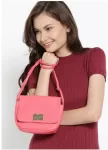 Caprese Pink Solid Sling Bag