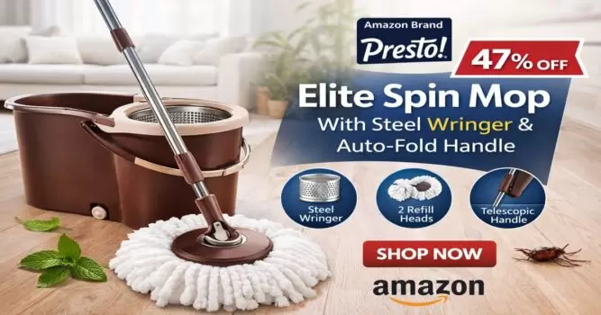 Presto Elite Spin Mop With Steel Wringer