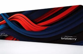 Flowing waves on Brizberry mouse pad
