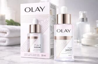 Luxury skincare essentials on marble surface