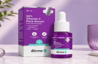 Radiant skincare in purple hues