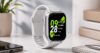 Sleek smartwatch on minimalist desk setup