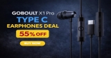 Top Rated GOBoult X1 Pro Type C Earphones 55% Off