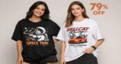 HELLCAT Multicolor Printed Oversized T-Shirt Pack Of 2 – 79% Off