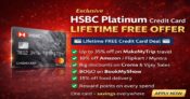 Exclusive HSBC Platinum Credit Card Lifetime Free Offer