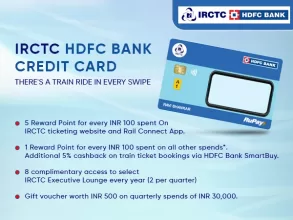 Get IRCTC HDFC Bank Credit Card: 8 Lounge Access + Cashback