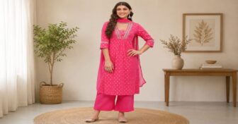 Get 44% Off on BIBA Women Cotton Suit Set