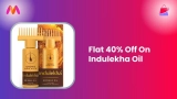 Flat 40% Off On Indulekha Oil