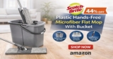 Scotch-Brite Plastic Hands-Free Microfiber Flat Mop With Bucket – 44% Off