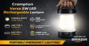 High Performance Crompton Versa 5W LED Rechargeable Lantern