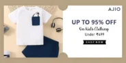 Get Up To 95% Off On Kid’s Clothing At AJIO