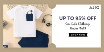 Get Up To 95% Off On Kid’s Clothing At AJIO